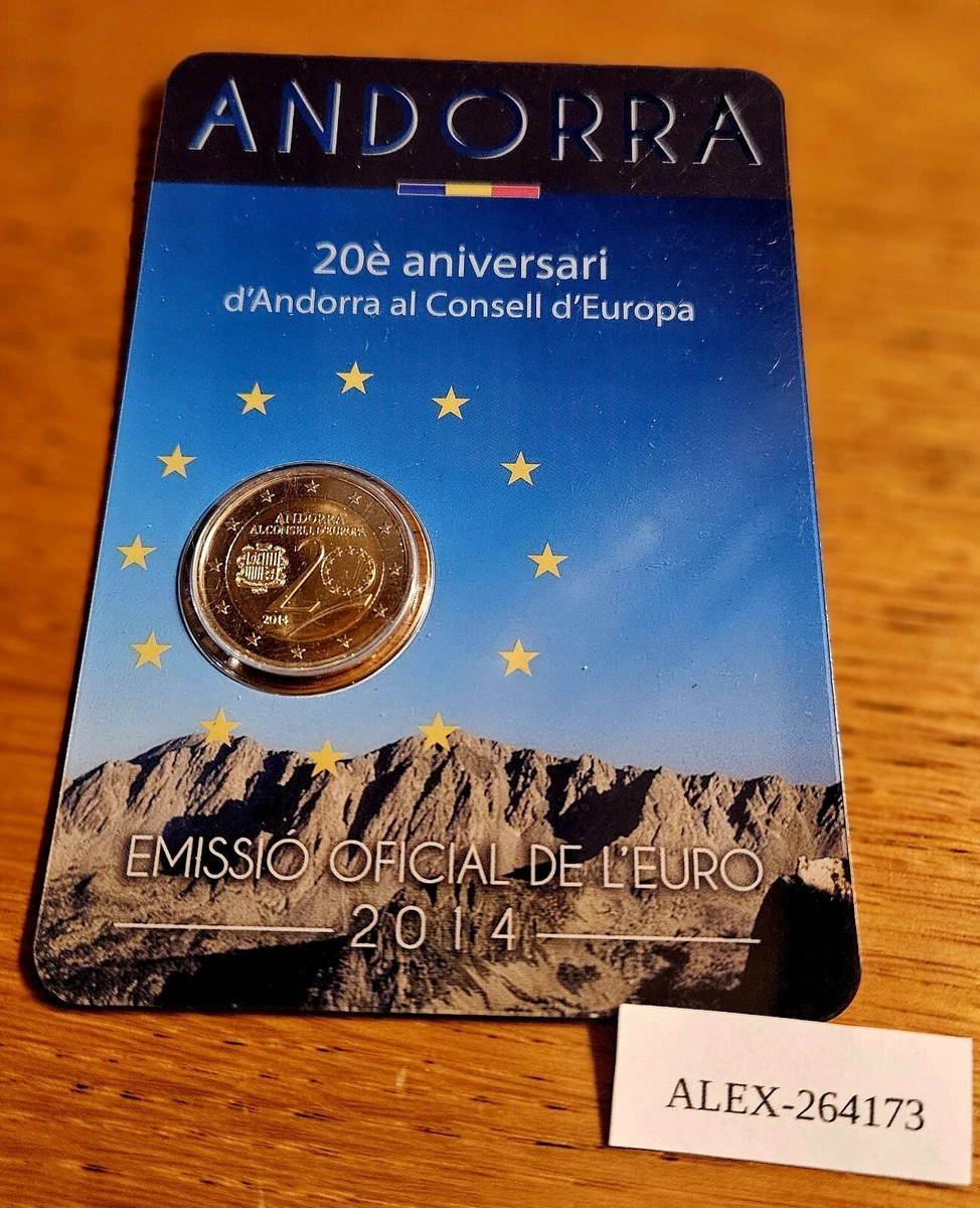 2 Euro Commemorativi Coin Card ANDORRA: Raccoglitore MASTERPHIL 2014-2024 - Foto 12