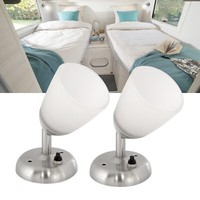 2X 12V Led Leselampe Bett Mit Schalter Wohnmobil Wohnwagen Buch Nachtlicht 2,94W