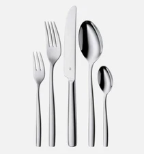 New-WMF Palma Collection Dishwasher Safe 30 Piece Basic Silver Cutlery Set