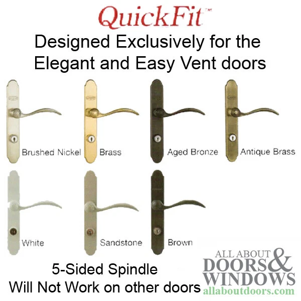 Larson QuickFit 5 Sided Spindle Mortise Lock Body NO Trim Choose Color - Image 3 of 3