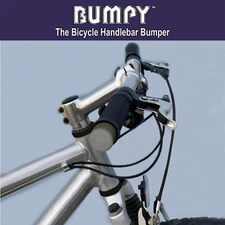 BUMPY END PLUG Bike Handlebar Soft Safe Secure Best Fit Grip Cap Gray Pair