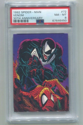 1992 Marvel Universe Spider-Man - VENOM - 30th Anniversary Card