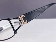Cavalli Brille Damen schwarz eckig Strass  rechteckig JC245 vollrand NP:181€