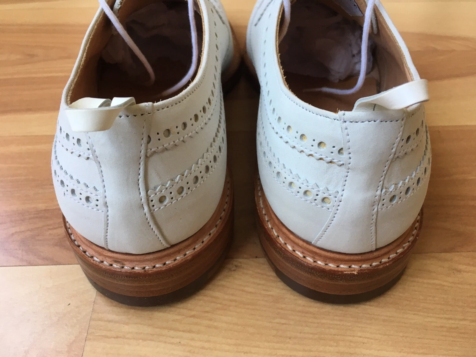 THOM BROWNE Sopracciglia Crockett Jones x Brooks Bros. Pile nero pelle scamosciata Thom 8 D $700