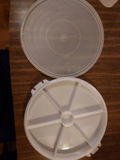 TUPPER! SEAL 224-19 y 242-5 Tupperware porta alimentos, pasteles y pasteles con tapa