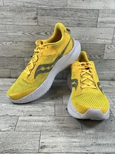 Saucony Kinvara 14 Yellow Gray Engineered Running Shoes S10823-123 Women Sz 9.5