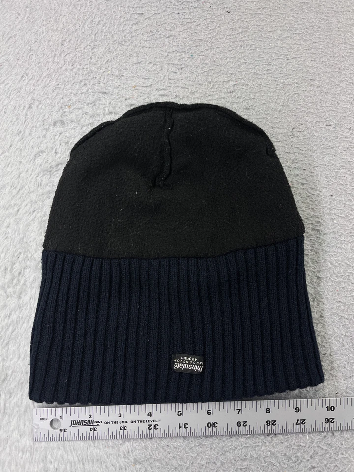 Gorro Thinsulate Toque Adulto Negro Tejido Aislamiento Forrado Acrílico Poliéster Foto 4 de 4