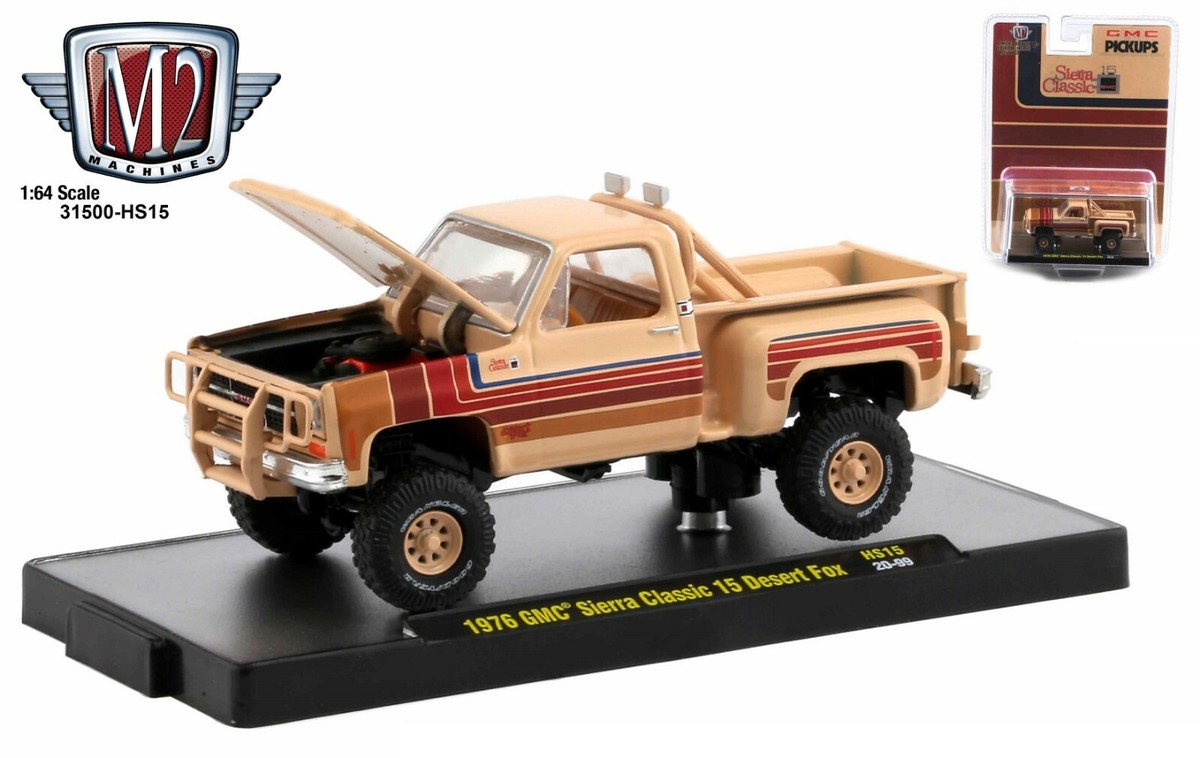 1:64 M2 Machines *DESERT FOX* 1976 GMC Sierra Classic 15 4x4