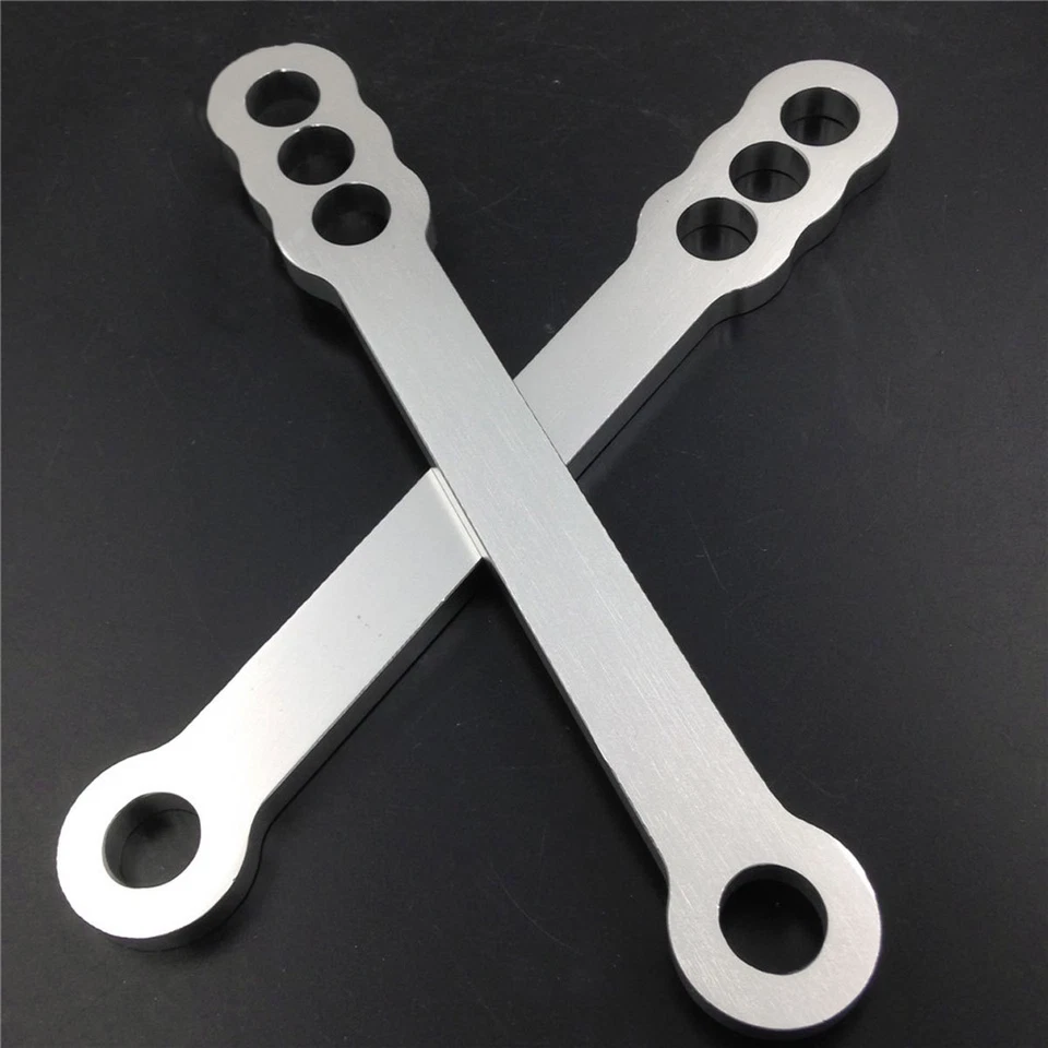 For 1999-2012 2006 2007 Suzuki Hayabusa GSX1300R Motorcycle Lowering Link Silver - Image 3 of 4