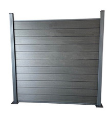 Composite Co Extrusion Fencing Grey/Black
