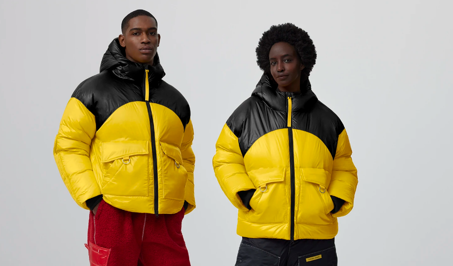 YELLO WINTER BLACK PUFFER COAT ダウンコート Canada Goose - CG Disc - Puffer 001 - Pyer Moss Yellow - M | eBay