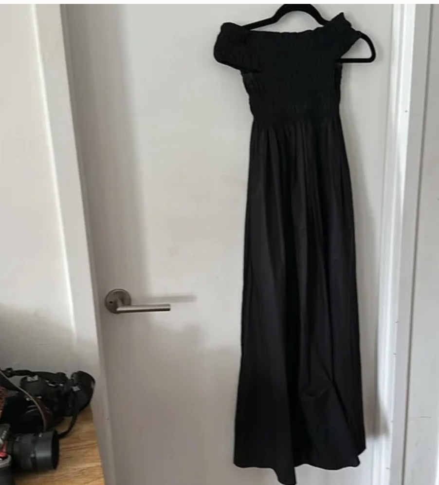 matteau shirred off the shoulder dress Matteau Shirred Bodice Dress