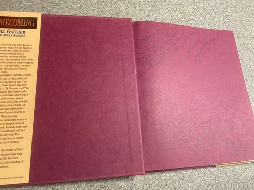 Homecoming, Story Southern Gospel Music, Jerry B. Jenkins; Bill Gaither HC + DJ - Picture 5 of 9