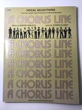A CHORUS LINE VOCAL SELECTIONS; SONGBOOK;Piano Vocal Guitar Lead line;1975;96 pg