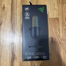 Razer Seiren V3 Chroma RGB USB Microphone Black Brand New Sealed