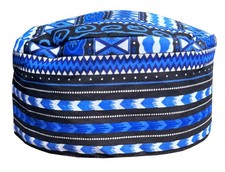 DA'IKI African Dashiki Kufi Hat Africa Kente Pattern Kofi Hat Afrikan Cap Large