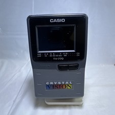 Casio Crystal Vision Pocket Handheld Color TV-770 Portable Television - Not Work