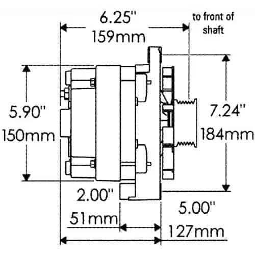 Alternador estilo Powermaster 57805 CS144 Foto 2 de 4