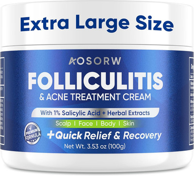 Folliculitis & Acne Treatment Cream   Salicylic Acid & Herbal Extracts for Scalp