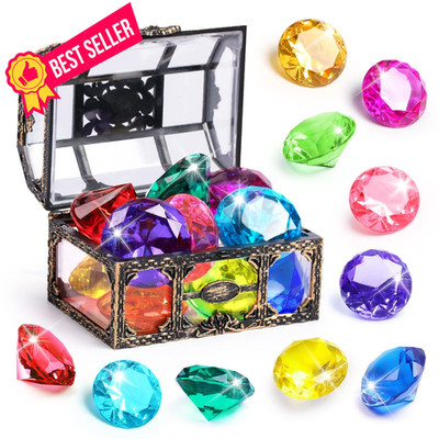 Diving Gem Pool Toy 10PCS DISHIO Big Colorful Large, 10pcs Multi-colored