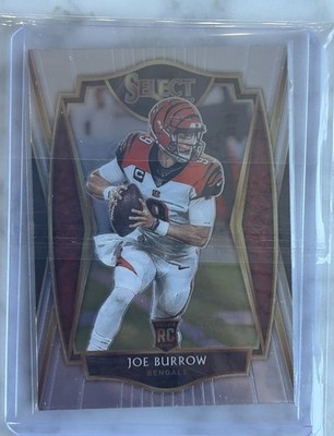 2020 Panini Select Football Joe Burrow Premier Level RC #146 Bengals Rookie Card