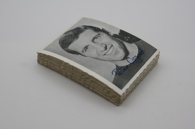 A&BC 1969/70 Footballer 'Crinkle-Cut' - B&W - Autograph - PART SET - 35/36 Cards