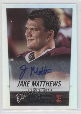 2014 Panini Hot Rookies Rookie Rookie Signatures Jake Matthews #375 Auto 0s3