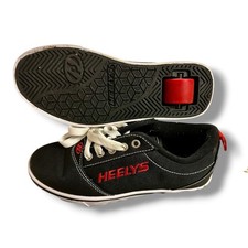 Heelys Pro 20 Wheeled Black Red Skate Shoes Size 3 Youth Worn Once