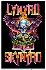 Lynyrd Skynyrd - Crossbones Blacklight Poster, Officially Licensed - 23 x 35 in.