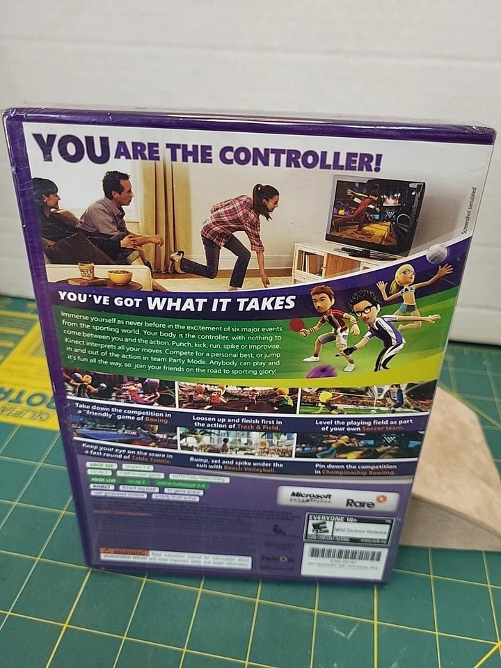 Kinect Sports (Xbox 360, 2010) CIB New - Image 4 of 4
