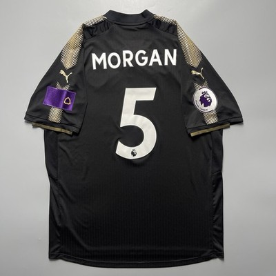 LEICESTER PUMA 2017/2018 FOOTBALL SOCCER AWAY JERSEY #5 WES MORGAN