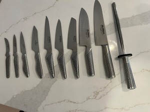 GSF-34 Global Yoshikin GS - Coltello per sbucciare, con Manico Lungo, Lama da 5 cm