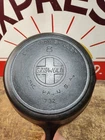 "Fully Restored" GRISWOLD #8 CAST IRON Deep SKILLET  Slant Logo Seasoned Flat
