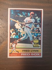 Baseball Card Singles Fred Lynn Red Sox, Topps All-Star Rookie. rookie card picture