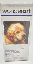 Wonderart Puppy Love Latch Hook Rug Kit 12x12 Dog Poodle Vintage 426132 Sealed