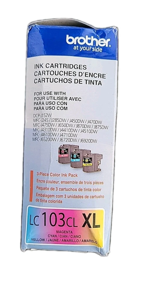 全新 原始设备制造商 兄弟 LC103CL XL 3 件装 彩色油墨 碳化物 04/2026 美国卖家 — 第 4/4 张图片