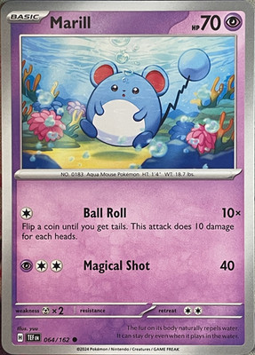 Marill - 064/162 - Temporal Forces Pokemon 2024