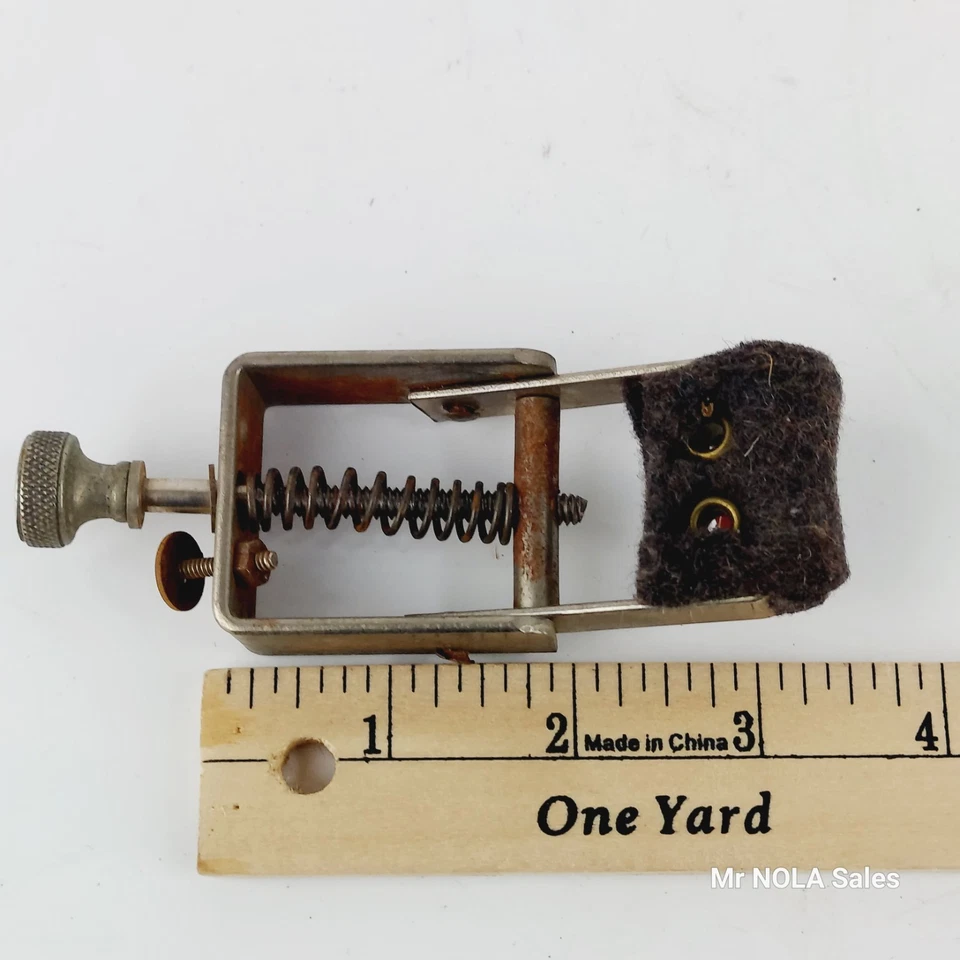 Slingerland 30s Silenciador de una sola almohadilla Caja/Tom Tambor Radio King Tone Control Cromo Foto 4 de 4