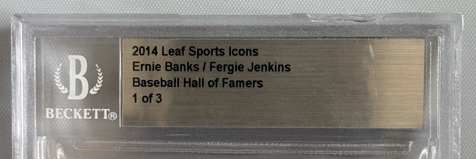 2014 Leaf Sports Icons Cut 签名 Ernie Banks/Fergie Jenkins 🔥1/3🔥HOF — 第 4/4 张图片