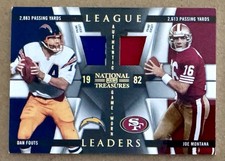 Joe Montana Dan Fouts 2009 National Treasures GW Prime Jersey Patch /25 HOF RARE