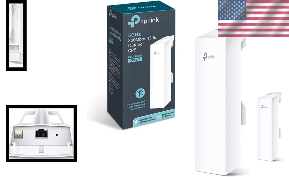 Long Range Outdoor Wireless Bridge | 5GHz N300 CPE 13dBi - Image 2 of 4