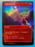 MTG 1x FOIL BORDERLESS Lightning Bolt # 361 Double Masters 2022 Magic the x1 NM