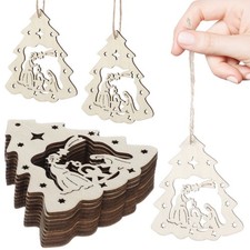 10 Pezzi Decorazioni Natalizie Presepe Addobbi Albero Ciondolo da Appendere