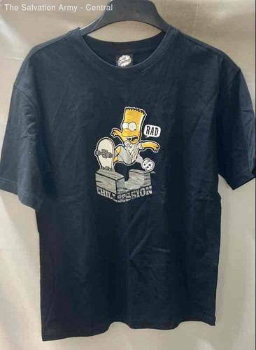 As Colour Astronaut Graphic Tee - Black Short Sleeve Crew Neck (Size L