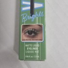 NYX Colored Liquid Eyeliner Ghosted Green VBLL02 box with black-brown eye look and blue NYX logo.