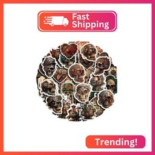 Bomichi Goth Stickers, 100 Pcs Vinyl Vintage Aesthetic Stickers for Junk Journal