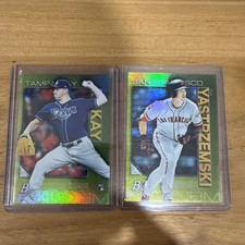 2020 Bowman Platinum - Brendan McKay #19 RC & Mike Yastrzemski #92 - Chartreuse