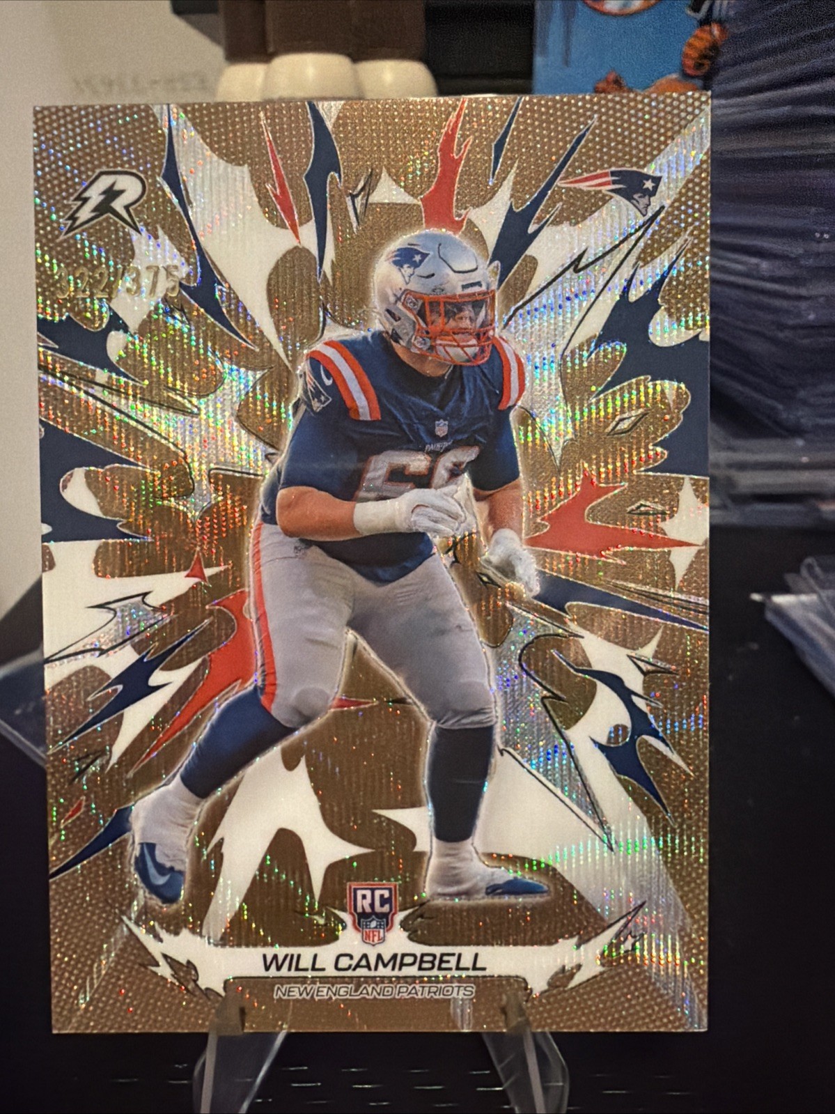 2025 Topps Resurgence - Rookies Will Campbell Yellow Surge Refractor /375 RC