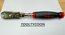 Snap-on Tools Usa New 38 Drive Red Soft Grip Locking Flex Head Ratchet Fhx80b