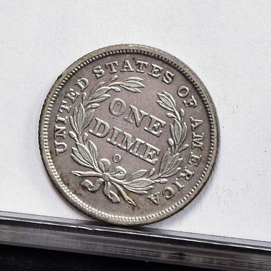 1839-O Liberty Seated Dime - Ch AU Details, Heavy Cleaned (#60179-L)